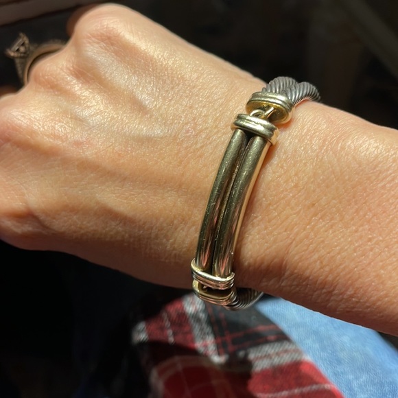 David Yurman Gold/Sterling Silver Bracelet - Picture 6 of 8